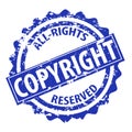 Copyright vector stamp