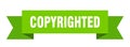 copyrighted ribbon. Royalty Free Stock Photo