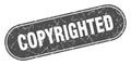copyrighted sign. copyrighted grunge stamp. Royalty Free Stock Photo