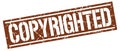 copyrighted stamp Royalty Free Stock Photo