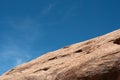 Edge of Rock Overhang with Copyspace in Upper Left Royalty Free Stock Photo
