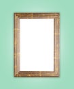 Copyspace empty wooden picture frame composition Royalty Free Stock Photo