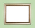 Copyspace empty wooden picture frame composition Royalty Free Stock Photo