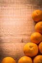 Copyspace image stack of fresh orange fruits on