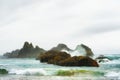 Copyspace of intertidal rocks at high tide