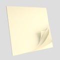 Copyspace note sheets with angled corner