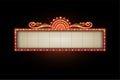 Copyspace vector theater sign banner