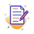 Copywriting, content writing, content, document fully editable vector icons