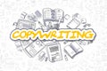 Copywriting - Doodle Yellow Inscription. Business Concept.