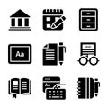 Copywriting Glyph Vectors Set