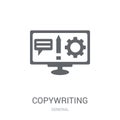 copywriting icon. Trendy copywriting logo concept on white background from General collection