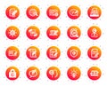Copywriting icons. Copyright, Typewriter. Vector