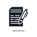 copywriting isolated icon. simple element illustration from general-1 concept icons. copywriting editable logo sign symbol design