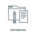 Copywriting outline icon. Simple design from web development icon collection. UI and UX. Pixel perfect copywriting icon. For web d