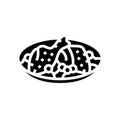 coq au vin french cuisine glyph icon vector illustration