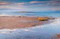 Coquet Island and Low Hauxley Beach Royalty Free Stock Photo