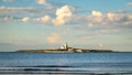 Coquet Island from Low Hauxley Beach Royalty Free Stock Photo