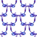 Coquette ribbons and Bows Seamless Pattern Romantic Vintage Inspired Design Royalty Free Stock Photo