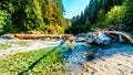 The Coquihalla River in Coquihalla Canyon Provincial Park and at the Othello Tunnels near Hope in British Columbia Canada