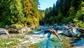 The Coquihalla River in Coquihalla Canyon Provincial Park and at the Othello Tunnels near Hope in British Columbia Canada