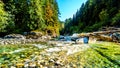 The Coquihalla River in Coquihalla Canyon Provincial Park and at the Othello Tunnels near Hope in British Columbia Canada