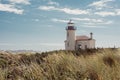Coquille River Lighthouse in Oregon, along the coastline of Bandon OR Royalty Free Stock Photo
