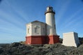 Coquille River Lighthouse on the Oregon Coast at Sunset Royalty Free Stock Photo