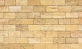 Coquina, shelly house limestone wall textured background. Royalty Free Stock Photo
