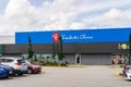 COQUITLAM, CANADA - JUNE 11, 2020: real canadian superstore entrance with cars in parking lot