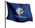 Copa America 2024 tournament Flag with logo