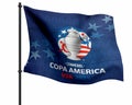 Copa America 2024 tournament Flag with logo