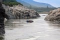 Coracle ride Royalty Free Stock Photo