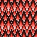 Abstract geometric seamless tile pattern with acute angled lozenged repeat Royalty Free Stock Photo