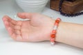 Coral bracelet Royalty Free Stock Photo