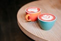 Coral cappuccino cup
