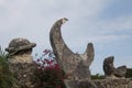 Coral Castle saturn moon sculpture