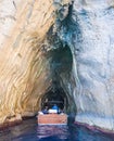 The Coral Grotto on the island of Capri, Italy. Royalty Free Stock Photo