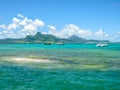 Coral island Aigrettes Mauritius Royalty Free Stock Photo