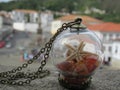 Coral necklace in the center of Ouro Preto