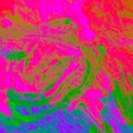 Coral Neon Background. Grunge Ink Splash. Bright