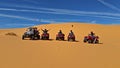 Coral Pink Sand Dunes on ATVs Royalty Free Stock Photo