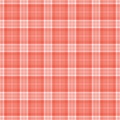 Coral plaid design. A classic pattern that evokes comfort, warmth, and style. Ideal for backgrounds, textiles, or design elements Royalty Free Stock Photo