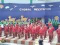 Coral recitation by school kids