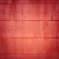 Coral Red Textured Block Wall Background Royalty Free Stock Photo