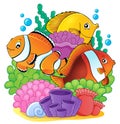 Coral reef fish theme image 6 Royalty Free Stock Photo