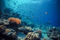 Coral reef and marine life in the Red Sea, Egypt. Generative AI Royalty Free Stock Photo