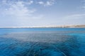 Coral reef in Red Sea near Tiran Island Royalty Free Stock Photo