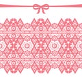 Coral seamless lace