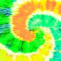 Coral Spiral Shibori Texture. Rainbow Swirl Watercolor Layer. Yellow Ink Splash Paint. White Dirty Art Graffiti. Fuchsia Hippie Ba Royalty Free Stock Photo