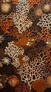 Black And Brown Coral Wall Hanging In The Style Of David Ligare Royalty Free Stock Photo
